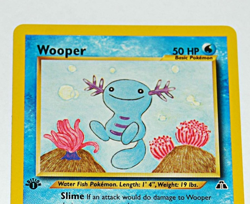 Wooper 71/75 Neo Discovery 1st Edition Common Pokemon Card Yukiko Baba Vintage - Image 4
