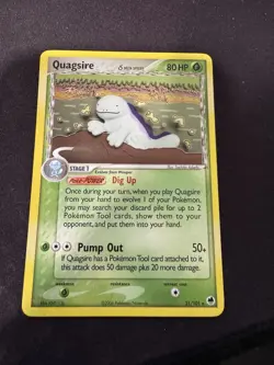 Quagsire (Delta Species) 21/101 Pokemon Dragon Frontiers Non Holo LP - Image 1