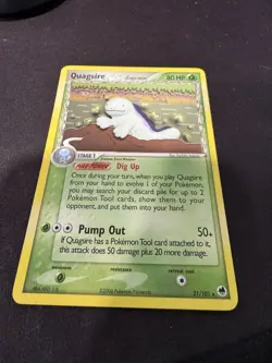 Quagsire (Delta Species) 21/101 Pokemon Dragon Frontiers Non Holo LP - Image 2