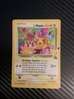 Pokemon Celebrations Classic Collection Birthday Pikachu 24/53 Stamped Holo NM - Image 1