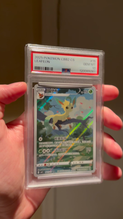 LEAFEON ART RARE PSA 10 GEM MINT 2025 POKEMON S-CHINESE GEM PACK VOL 2 #0715/15 - Image 2