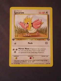 Pokemon Card Spearow 1st Edition Jungle #62 1999 NM - Image 1