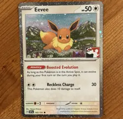 Eevee 143/191, NM Holo, Prize Pack Series 7, Pokemon Play! Promo, TCG Card - Image 1