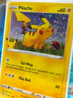 Pikachu SWSH039 General Mills (Black Star Promo) 25th Celebrations - NM Cond. - Image 2
