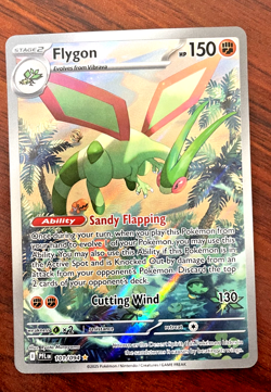 Pokemon card - Flygon #101 - Phantasmal Flames 2025 - Illustration Rare Holo - Image 1