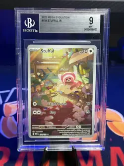 2025 POKEMON MEG EN-MEGA EVOLUTION ILLUSTRATION RARE #154 STUFFUL BGS 9 - Image 1