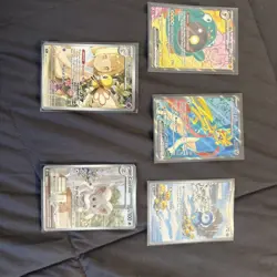 Pokemon Card Lot 5 English IR NM Piplup Ionas Lillies Hops Bellibolt Zacian - Image 1