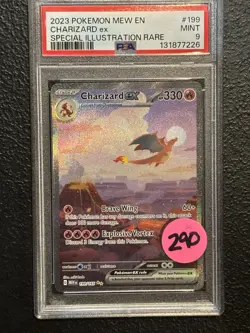 Pokemon TCG Charizard EX Hp330 199/165 Psa9 English Pokemon Card - Image 1