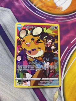 Pokemon TCG Dedenne Sword & Shield: Brilliant Stars TG07/TG30 Holo Secret Rare - Image 1