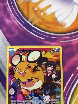 Pokemon TCG Dedenne Sword & Shield: Brilliant Stars TG07/TG30 Holo Secret Rare - Image 2