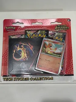 Pokemon Ascended Heroes Tech Sticker Collection Charmander New Sealed IN-HAND - Image 1