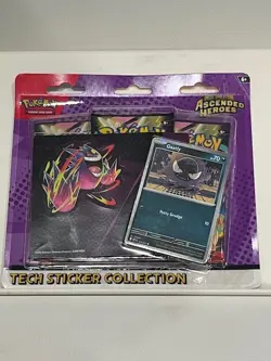 Pokemon TCG: Ascended Heroes Tech Sticker Gastly Factory Sealed Bundle Free Ship - Image 1