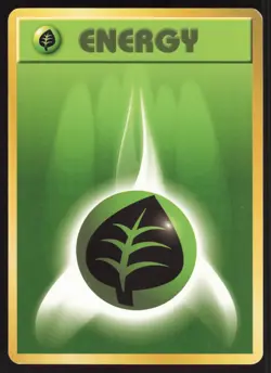 Pokemon Japanese Grass Energy Base Set MODERATE PLAY-2 - Image 1