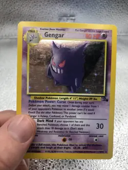 Gengar 5/62 Holo Rare Pokemon 1999 Fossil - LP - Image 2