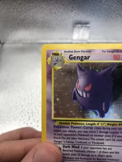 Gengar 5/62 Holo Rare Pokemon 1999 Fossil - LP - Image 5