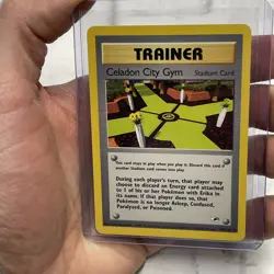 Pokemon TCG Uncommon Celadon City Gym 107/132 Gym Heroes Unlimited NM Vintage - Image 1