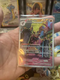 Pokemon Conkeldurr Illustration Rare 127/086 Black Bolt Near Mint NM - Image 2