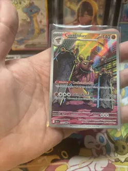 Pokemon Conkeldurr Illustration Rare 127/086 Black Bolt Near Mint NM - Image 3