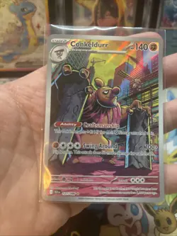 Pokemon Conkeldurr Illustration Rare 127/086 Black Bolt Near Mint NM - Image 5