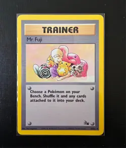 Pokemon Trainer Mr. Fuji 58/62 Fossil Vintage WOTC Uncommon - Image 1