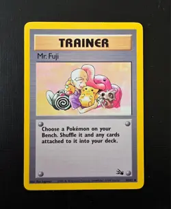 Pokemon Trainer Mr. Fuji 58/62 Fossil Vintage WOTC Uncommon - Image 2