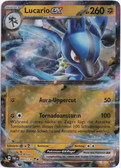 Pokemon Lucario ex Double Rare Prismatische Entwicklungen 051/131 NM Deutsch - Image 1