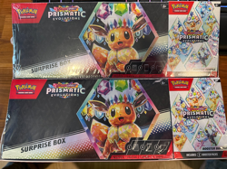 Pokemon Prismatic Evolutions Sams Club Surprise Box & Booster Bundle Lot Of 2 - Image 1