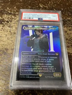 2025 MTG FINAL FANTASY CHARACTER BORDERLESS-FOIL SQUALL, SEED MERCENARY PSA 9 - Image 1