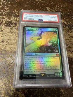 PSA 10 Traveling Chocobo Foil 0210 Final Fantasy Mythic MTG Magic LOW POP VHTF - Image 1