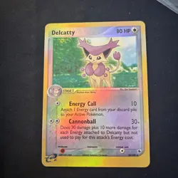 2003 E Series Pokemon Card - Delcatty 29/109 Reverse Holo - Moderately Played - Image 1