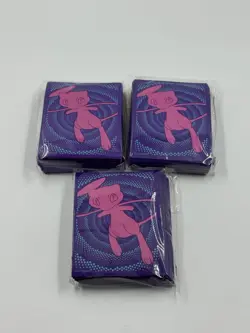 Lot Of 3 Pokemon Fusion Strike Sword & Shield ETB Card Sleeves Sealed Mew 65ct - Image 1