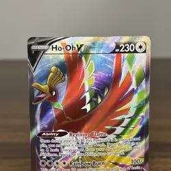 Ho-Oh V #187/195 Silver Tempest - Ultra Rare Holo Pokemon Card - Image 3