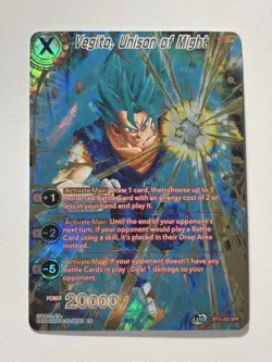 Vegito, Unison of Might BT10-003 SPR Dragon Ball Card English - Image 1