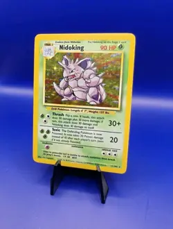 Nidoking 11/102 Base Set Holo Rare Pokemon Card 1999 WOTC TCG Vintage Pokemon - Image 2