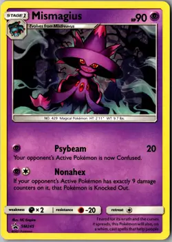Mismagius - SM245 Promo SM Promos LP Pokemon Card - Image 1