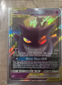 Pokemon Gengar & Mimikyu GX TAG TEAM Holo 2 Cards Sun & Moon Team Up English - Image 2