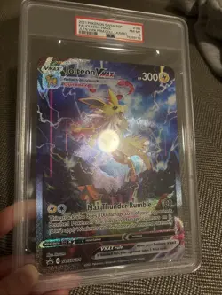 Pokemon Celebrations Collection JUMBO Jolteon Vmax #SWSH184 Promo Card PSA 8 - Image 2