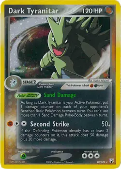 Dark Tyranitar 20/109 Holo Rare EX Team Rocket Returns Pokemon Card LP • Swirl - Image 1