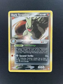 Dark Tyranitar 20/109 Holo Rare EX Team Rocket Returns Pokemon Card LP • Swirl - Image 2