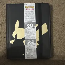 Ultra PRO Premium Pro-Binder Pikachu 360 Card 20 Pages 9-Pocket Black Gold - Image 1