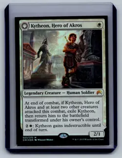 (525) Magic Kytheon, Hero of Akros Misprint NFC LP Foil Magic Origins - Image 1