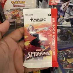 1x Magic The Gathering MTG Marvel Spiderman Collector Booster Pack Sealed - Image 1