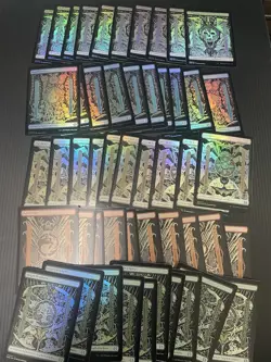 MTG Basic Lands FOIL x50 Full Art Set of 10 Each Phyrexian All Will Be One - Image 1