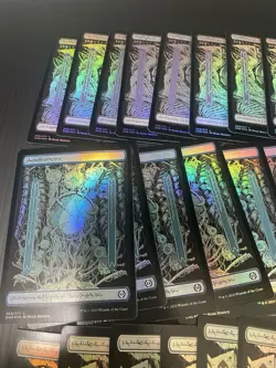 MTG Basic Lands FOIL x50 Full Art Set of 10 Each Phyrexian All Will Be One - Image 2
