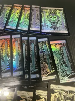 MTG Basic Lands FOIL x50 Full Art Set of 10 Each Phyrexian All Will Be One - Image 3