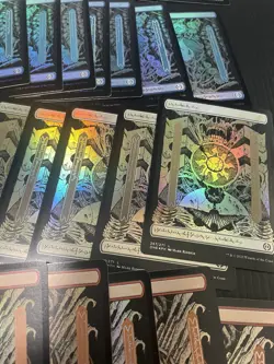 MTG Basic Lands FOIL x50 Full Art Set of 10 Each Phyrexian All Will Be One - Image 4