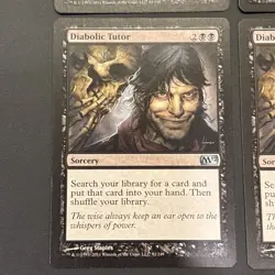 4x Diabolic Tutor M12 Magic 12 Magic: the Gathering / MtG UP NM - Image 4