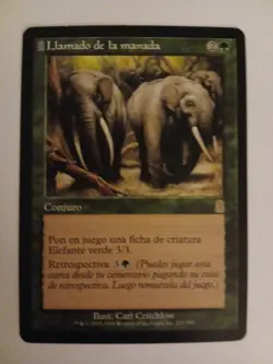 Call of the Herd Spanish HP Odyssey MTG Magic the Gathering - Image 1