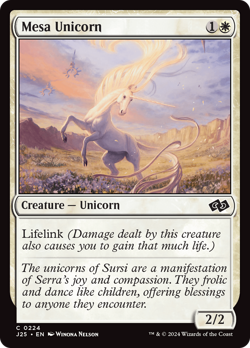 Mesa Unicorn [Foundations Jumpstart] Magic MTG - Image 1