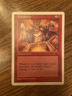 Manabarbs HP Rare Fifth Edition MTG - Image 1
